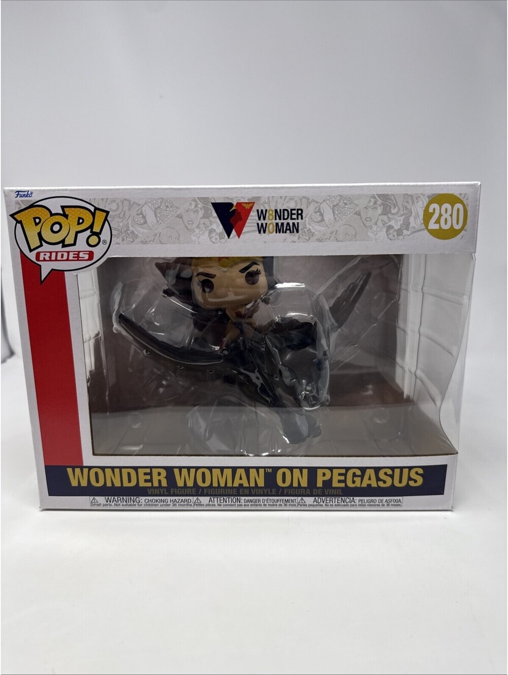 Funko Pop! Wonder Woman Ride Super Deluxe 80th Wonder Woman on Pegasus #280